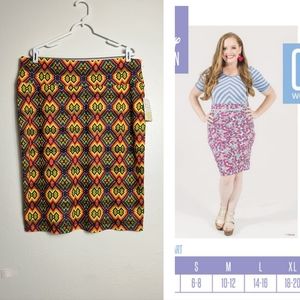 Lularoe Cassie Pencil Skirt High Waist Women's Size 3XL